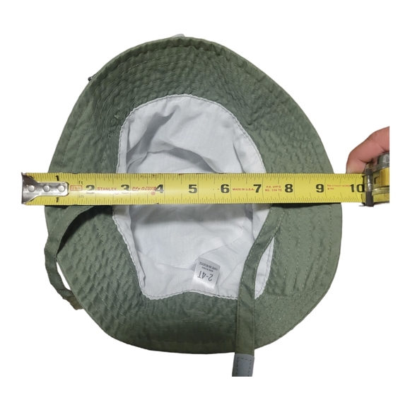 Toddler Kids Bucket Hat Sun Hat Beach Size 2t 3t 4t Green Alligator Velcro Strap - Picture 4 of 4